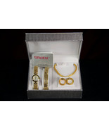 Vintage Gruen Quartz Watch, Bracelet, Necklace &amp; Earring Travel Set-Orig... - $97.10 CAD