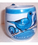 TONALA MEXICAN BLUE BIRD POTTERY COFFEE ART DECOR MUG - $55.19