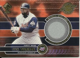 2001 Private Stock Game Gear Mo Vaughn 6 Angels - $4.00