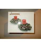 New Elements Hoiday Woods Centerpieces 2 Cande Holders Decorated in Chri... - $9.51 CAD
