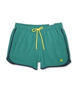 Brooks Brothers Green 4&quot; Contrast Pipe Swim Trunk Shorts, XXL 2XL BB-2309 - $88.61