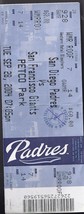 San Diego PADRES vs San Francisco GIANTS Petco Park Sept 28 2004  Ticket Stub - £3.15 GBP