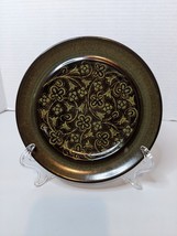 Vintage Franciscan Madeira Earthenware Green 8.5&quot;  Lunch PLATE Floral Vines - £8.89 GBP