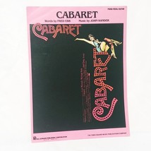 Cabaret Piano Sheet Music Liza Minnelli John Kander Fred Ebb Musical 1966 - £12.44 GBP