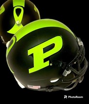 Purdue Boilermakers Hammer Down Cancer Special Edition Football Mini Helmet - £59.52 GBP
