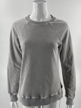 Mazik Sweatshirt Top Size Small Stonewashed Gray Crew Neck Pullover Womens - $24.75