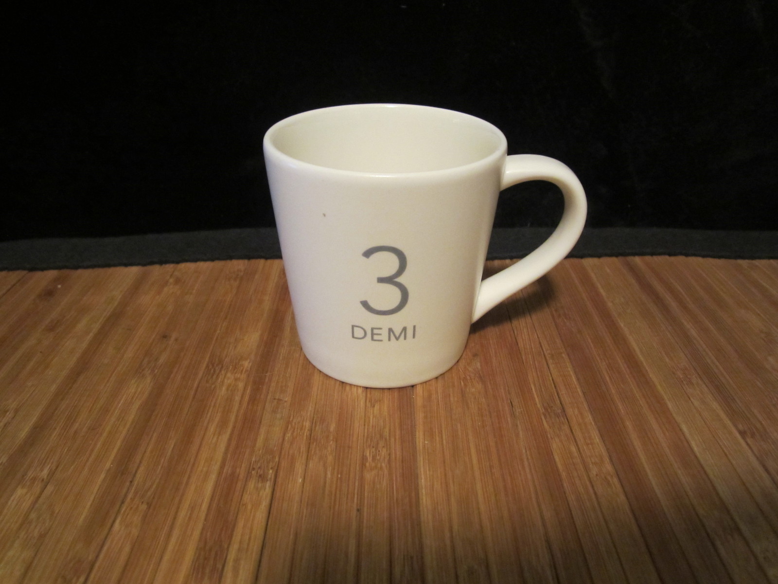 2011 Starbucks Coffee Tea Cup White Classic Matt  Demi 3 Ceramic Espresso 3oz - £11.94 GBP