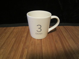 2011 Starbucks Coffee Tea Cup White Classic Matt  Demi 3 Ceramic Espresso 3oz - $14.99
