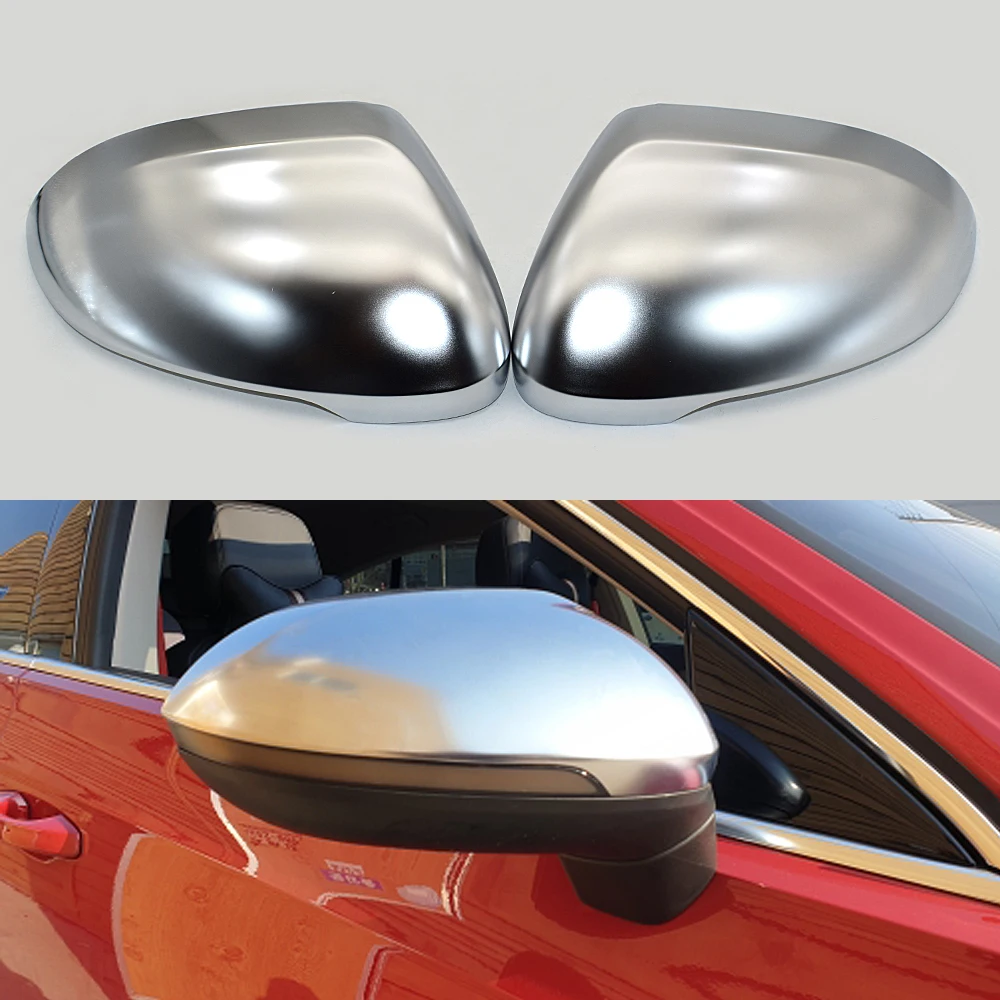 For  VW Pat B8 2015-2019 Matt Chrome Mirror Cover Rearview Side Mirror C... - $319.72