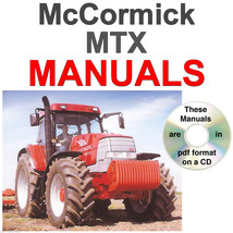 McCormick MTX MTX175 MTX185 MTX200 Tractor SERVICE &amp; OPERATOR Manual &amp; M... - £15.58 GBP