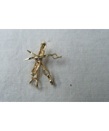 14k Yellow Gold Scissor Comb Lapel Pin Barber Dog Groomer Beauty Shop Ha... - $757.80 MXN