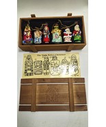 2004 THOMAS PACCONI Set Of 6 NIGHT BEFORE CHRISTMAS Tree Ornaments Glass... - $40.41 CAD