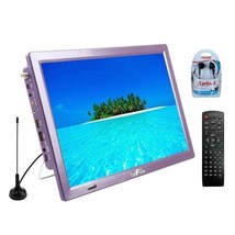 Be Free Purple 14” Portable Rechargeable Led Tv W Remote Hdmi Av Sd W Warranty - £63.68 GBP