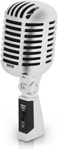 Pyle Classic Retro Dynamic Vocal Microphone, Pdmicr42Sl (Silver), Old Vi... - £36.32 GBP