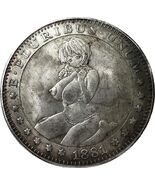 Moneta da un dollaro fantasy anime - riproduzione unica del 1881 - $18.55 CAD