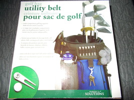New in Box Perfect Solutions Golf Bag Utility Belt w Divot, Marker &amp; Tees - $13.69 CAD