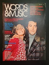 WORDS &amp; MUSIC Magazine June 1972 Paul McCartney Cover - £19.46 GBP