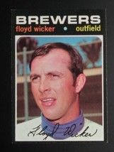 1971 Topps #97 Floyd Wicker Milwaukee Brewers Baseball Card NM+ - £10.20 GBP