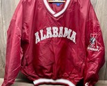 Vintage 90s Alabama Crimson Tide Starter Embroidered Pullover Jacket XL - £55.31 GBP