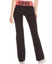 Material Girl Active Juniors Lace Waistband Wide Leg Yoga Pants Wild Coral M - £13.93 GBP