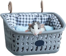 Small Animals Removable Nest Mat for Hamster, Sugar Glider, Rat (Small, Grey) - £31.17 GBP