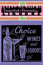 Choice Wines and Liquors - Art Print - £17.52 GBP+