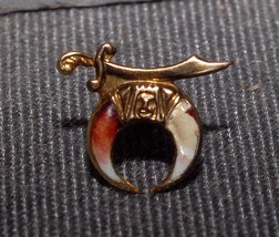 NICE Antique 10K gold  Shriner lapel pin with washer holder back - £23.48 GBP