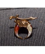 NICE Antique 10K gold  Shriner lapel pin with washer holder back - £23.35 GBP