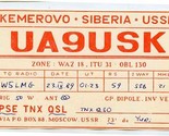 QSL Card UA9USK Kemerova Siberia USSR 1989 - $13.86