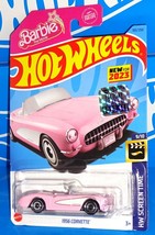 Hot Wheels NEW 2023 Factory Set HW Screen Time #183 BARBIE 1956 Corvette Pink - £7.81 GBP