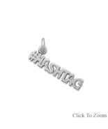 Sterling Silver #HASHTAG Charm - £11.94 GBP