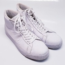 Nike Sb Zoom Blazer Mid &quot;Triple White&quot; WHITE-WHITE-WHITE Sz 11 [864349-105] - £36.53 GBP