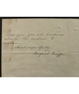1867 antique MARGARET KEIFFER kingston ny LETTER mother died ST JAMES ME... - £70.92 GBP