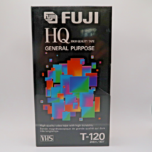 Fuji VHS Blank Video Tape 6 hours HQ 120 High Quality General Purpose T-120 - £6.92 GBP