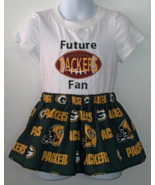 Embroidered Infant T-Shirt, Skirt &amp; Hair Clip - Future Packers Fan Size 2T - $30.02 CAD