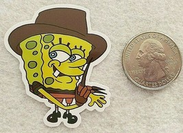 Sponge In Cowboy Hat Sticker Decal Cute Multicolor Cartoon Embellishment... - $2.22