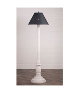 WOODSPUN COLONIAL FLOOR LAMP ~ &quot;Vintage White&quot; Textured Finish with Tin ... - £578.70 GBP