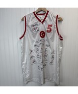 Turkey Basketball Shirt Eurobasket 2001  #5 Turkoglu Jersey L Trikot Signed - $2,683.86 MXN