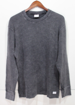 NEW Men&#39;s Hollister by Abercrombie &amp; Fitch Thermal Waffle Grey Acid Wash Large - £18.49 GBP