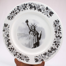 Collectible Decorative Statue Of Liberty Plate Black &amp; White Give Me Your Tired - £9.16 GBP