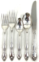 Oneida Community  Silverplate AFFECTION 1960 5-Piece Place Setting USA Forks - £38.93 GBP