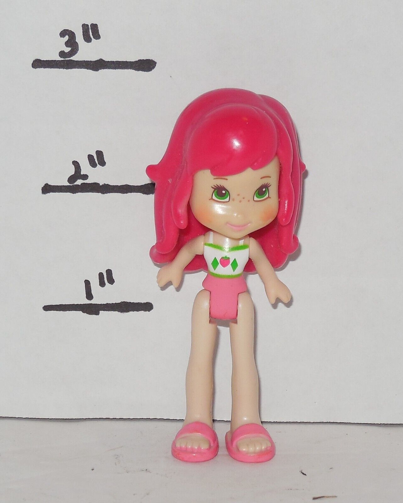 2008 TCFC Hasbro Strawberry Shortcake 2" figure Doll - £7.47 GBP