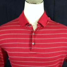 Tiger Woods Collection Nike Dri Fit Logo Collection Golf Polo Shirt Red Sz Lrg - £18.93 GBP