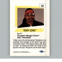 1991 Impel WCW Wrestling Trading Card Teddy Long #151 C5 - $1.97