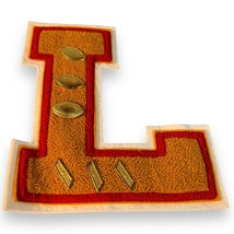 VTG Letterman  Jacket Patch Letter L W/Football Pins. Grease, Highschooo... - £19.33 GBP