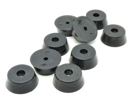 1/2” Tall Tapered Rubber Feet w Washer  1 1/4&quot; OD Bumpers Various Package Sizes - £8.87 GBP+
