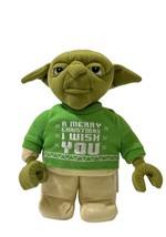 Lego Yoda 10&quot; Plush A Merry Christmas I Wish You Star Wars Holiday 2020 - $12.09