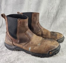 CAT Boots Mens Size 12 Brown Leather Distressed Grungy Outdoor Work Stee... - £37.97 GBP