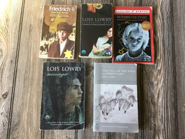 Lot of 5 Novels for Middle Schoolers -Lois Lowry, Jack London,Hans Peter Richter - £7.59 GBP