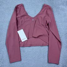 NWT Ladies Jo Fit Hot Pink Gray Orchid Floral Long Sleeve Mock Shirt Size S image 12